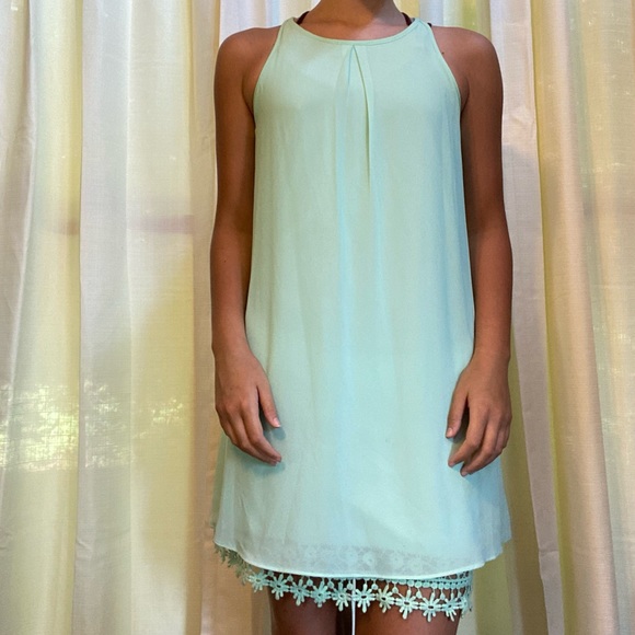“I.N. San Francisco” size small turquoise dress. - Picture 1 of 3